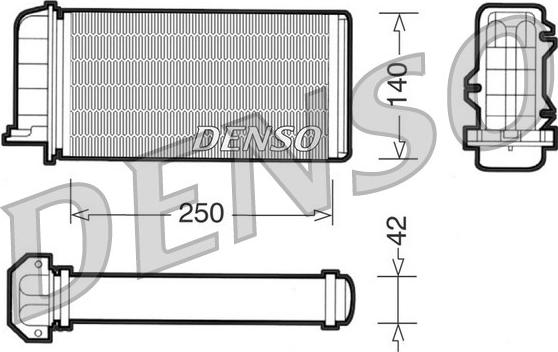 Denso DRR09002 - Теплообмінник, опалення салону autocars.com.ua