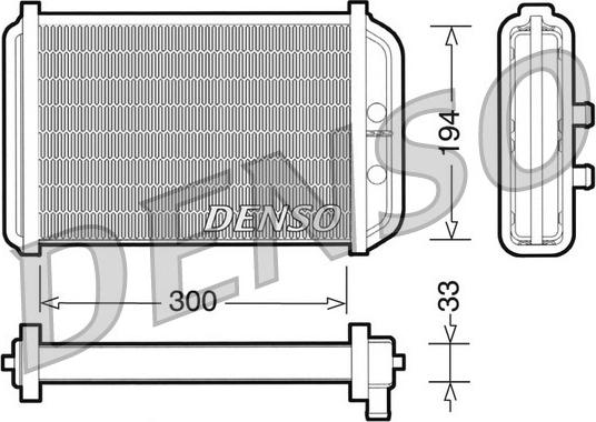 Denso DRR09033 - Теплообменник, отопление салона autodnr.net