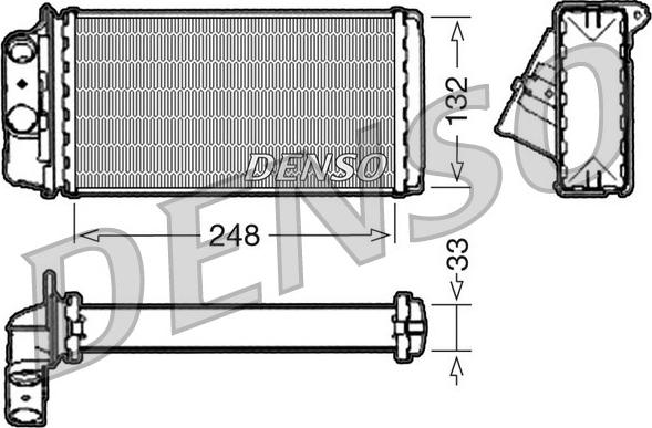 Denso DRR09050 - Теплообменник, отопление салона avtokuzovplus.com.ua