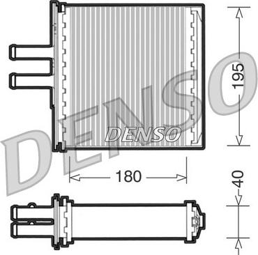 Denso DRR09061 - Теплообмінник, опалення салону autocars.com.ua