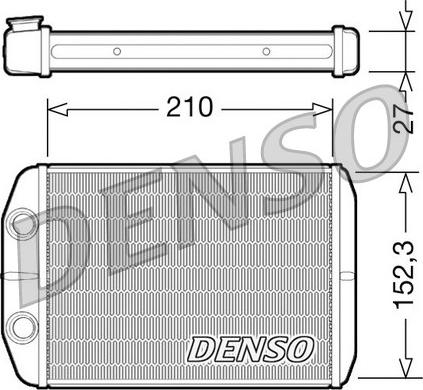 Denso DRR09073 - Теплообмінник, опалення салону autocars.com.ua