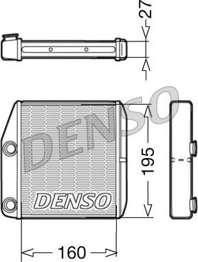 Denso DRR09075 - Теплообменник, отопление салона avtokuzovplus.com.ua
