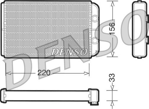 Denso DRR09090 - Теплообменник, отопление салона avtokuzovplus.com.ua