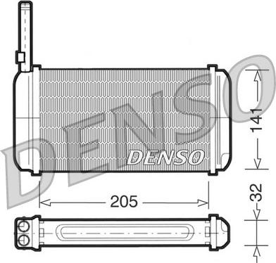 Denso DRR10002 - Теплообмінник, опалення салону autocars.com.ua