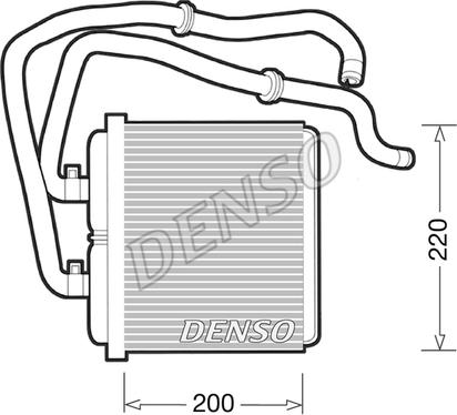 Denso DRR12003 - Теплообмінник, опалення салону autocars.com.ua