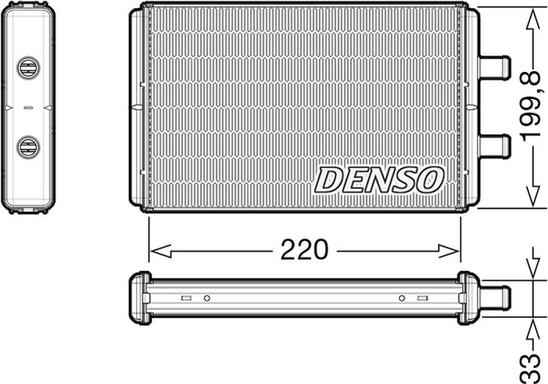 Denso DRR12016 - Теплообменник, отопление салона avtokuzovplus.com.ua