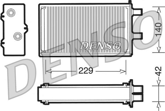Denso DRR13001 - Теплообмінник, опалення салону autocars.com.ua