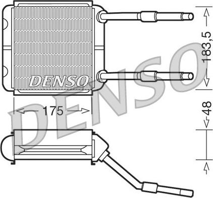 Denso DRR20001 - Теплообменник, отопление салона autodnr.net
