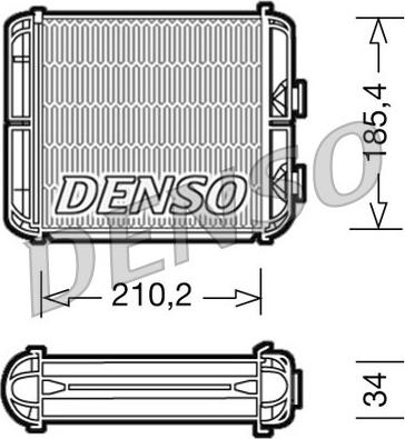 Denso DRR20003 - Теплообменник, отопление салона avtokuzovplus.com.ua