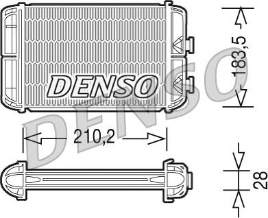 Denso DRR20004 - Теплообменник, отопление салона avtokuzovplus.com.ua