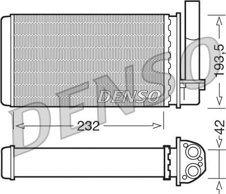 Denso DRR21003 - Теплообмінник, опалення салону autocars.com.ua