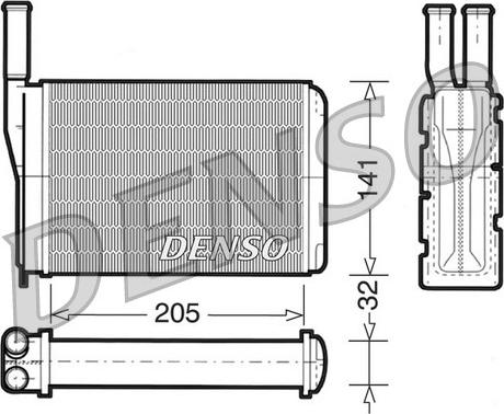 Denso DRR23010 - Теплообмінник, опалення салону autocars.com.ua