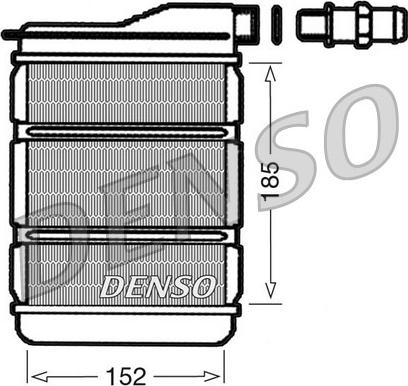 Denso DRR23011 - Теплообмінник, опалення салону autocars.com.ua