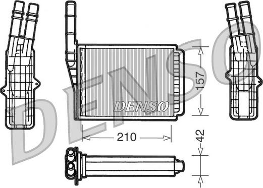 Denso DRR23013 - Теплообмінник, опалення салону autocars.com.ua