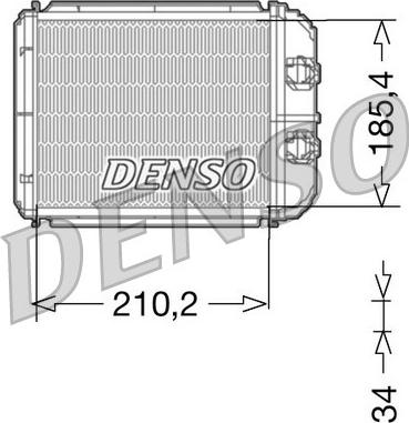 Denso DRR23014 - Теплообмінник, опалення салону autocars.com.ua
