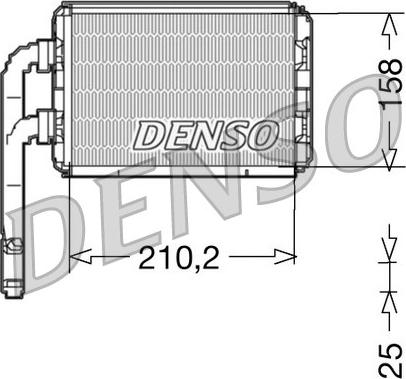 Denso DRR23016 - Теплообмінник, опалення салону autocars.com.ua