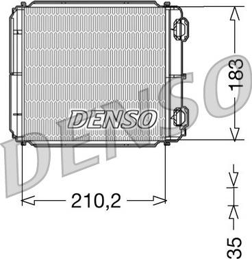Denso DRR23018 - Теплообмінник, опалення салону autocars.com.ua
