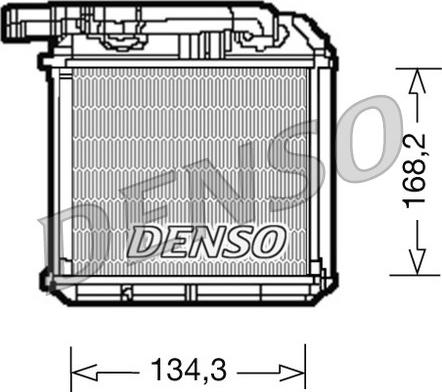 Denso DRR28001 - Теплообменник, отопление салона avtokuzovplus.com.ua