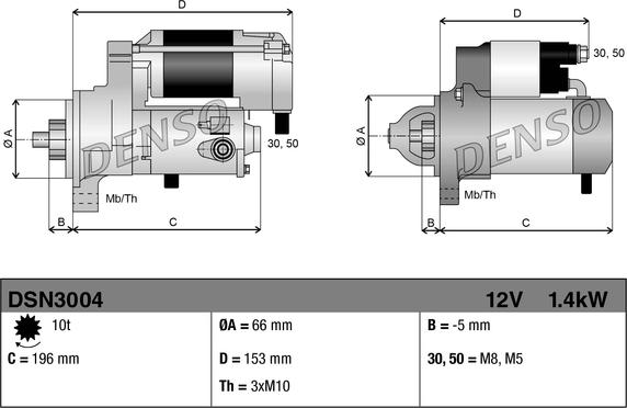 Denso DSN3004 - Стартер autodnr.net