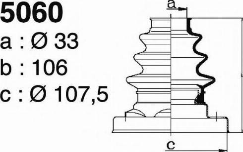 DEPA 5060 - Пыльник, приводной вал autodnr.net