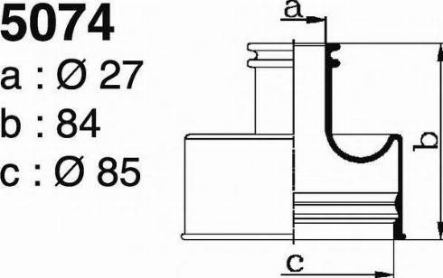 DEPA 5074 - Пыльник, приводной вал autodnr.net