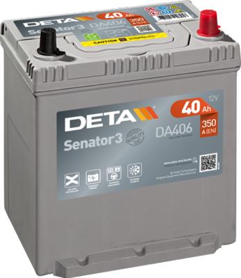 DETA DA406 - Стартерная аккумуляторная батарея, АКБ autodnr.net
