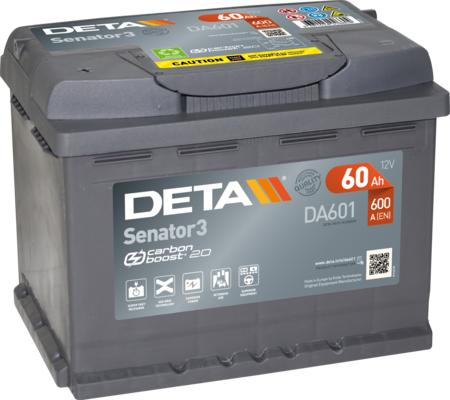 DETA DA601 - Стартерная аккумуляторная батарея, АКБ autodnr.net