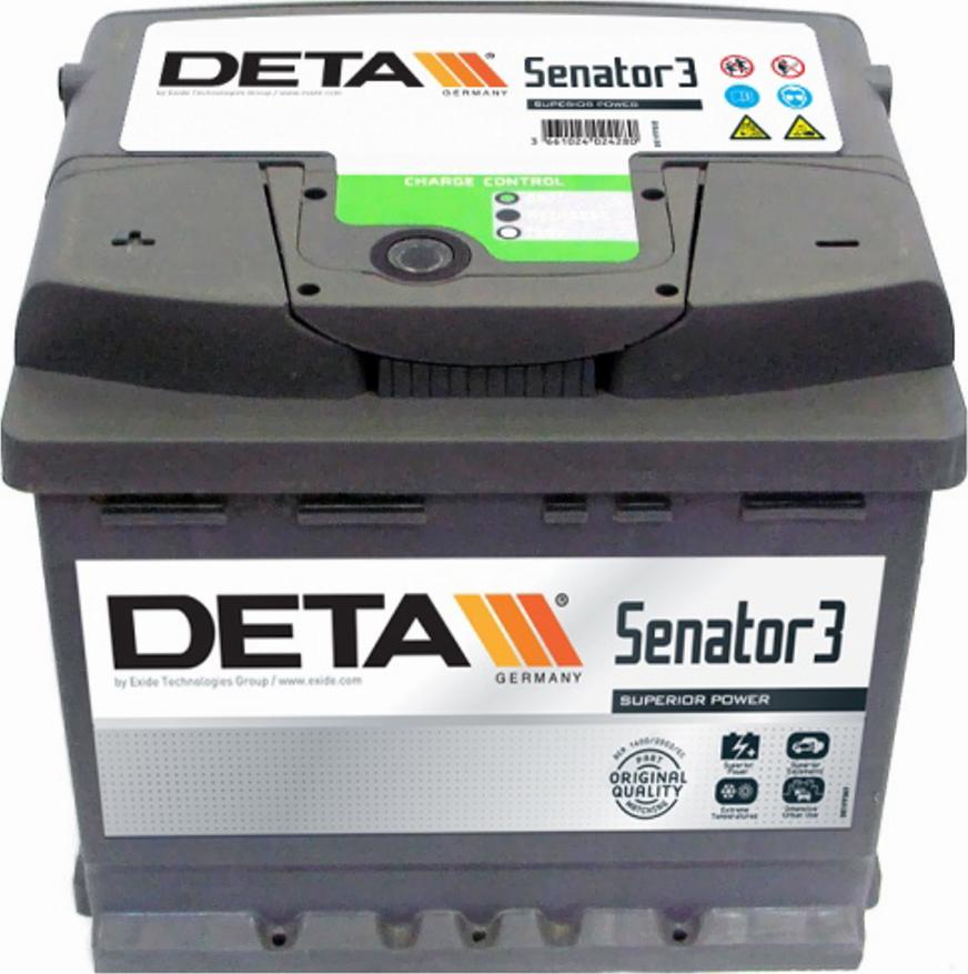 DETA DA641 - Стартерная аккумуляторная батарея, АКБ autodnr.net