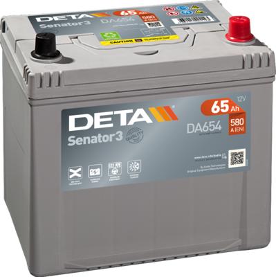 DETA DA654 - Стартерная аккумуляторная батарея, АКБ autodnr.net