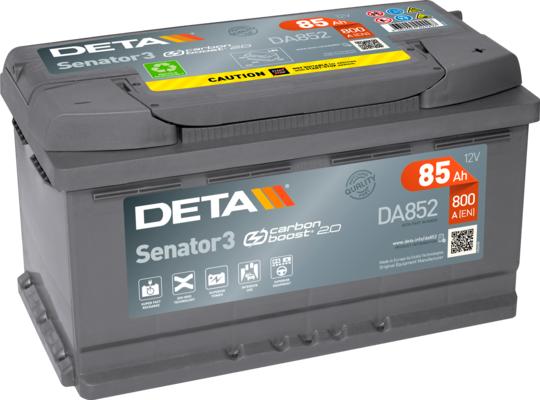 DETA DA852 - Стартерная аккумуляторная батарея, АКБ avtokuzovplus.com.ua