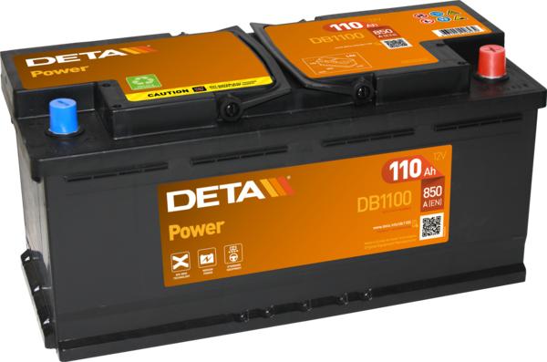 DETA DB1100 - Стартерна акумуляторна батарея, АКБ autocars.com.ua