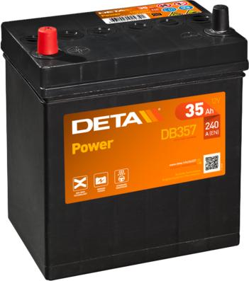 DETA DB357 - Стартерна акумуляторна батарея, АКБ autocars.com.ua