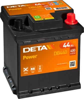 DETA DB440 - Стартерная аккумуляторная батарея, АКБ avtokuzovplus.com.ua