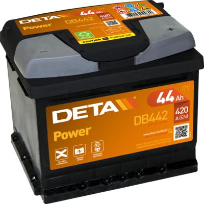 DETA DB442 - Стартерна акумуляторна батарея, АКБ autocars.com.ua