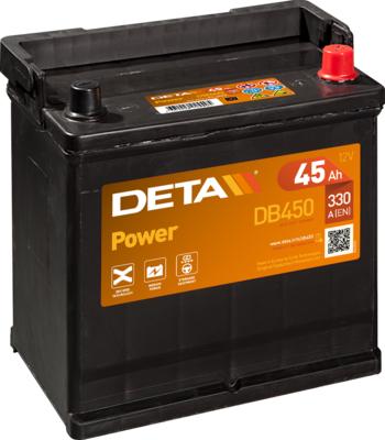DETA DB450 - Стартерная аккумуляторная батарея, АКБ avtokuzovplus.com.ua