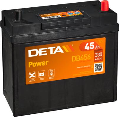 DETA DB456 - Стартерна акумуляторна батарея, АКБ autocars.com.ua