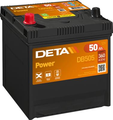 DETA DB505 - Стартерна акумуляторна батарея, АКБ autocars.com.ua