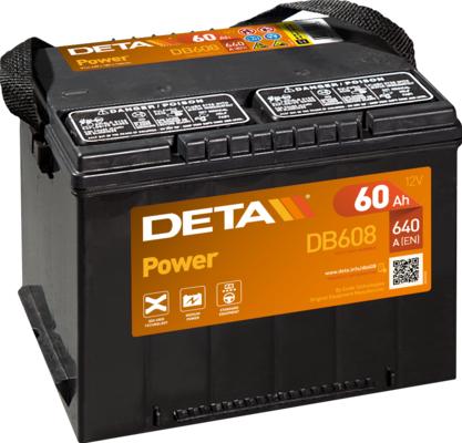 DETA DB558 - Стартерная аккумуляторная батарея, АКБ avtokuzovplus.com.ua