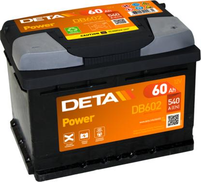 DETA DB602 - Стартерная аккумуляторная батарея, АКБ autodnr.net
