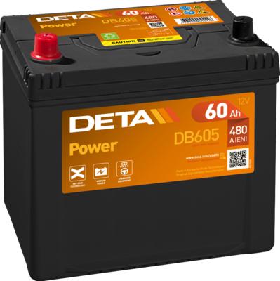 DETA DB605 - Стартерная аккумуляторная батарея, АКБ autodnr.net