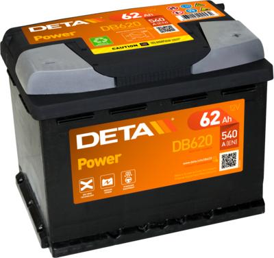 DETA DB620 - Стартерна акумуляторна батарея, АКБ autocars.com.ua