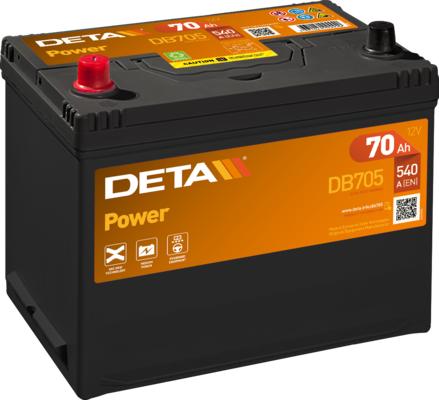 DETA DB705 - Стартерна акумуляторна батарея, АКБ autocars.com.ua