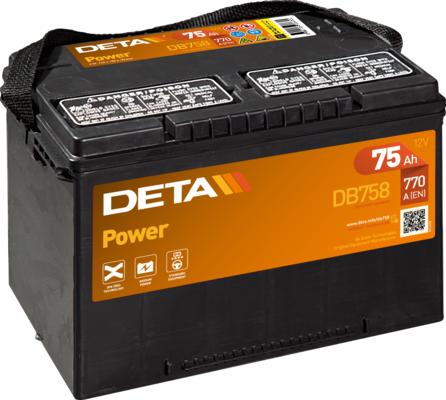 DETA DB708 - Стартерная аккумуляторная батарея, АКБ autodnr.net