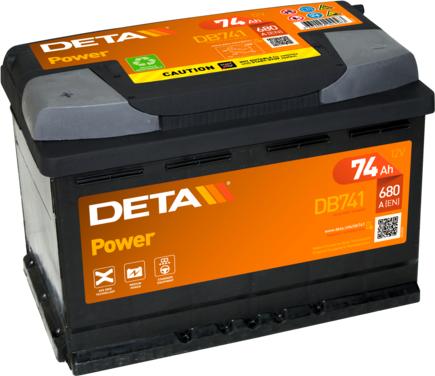 DETA DB741 - Стартерная аккумуляторная батарея, АКБ autodnr.net
