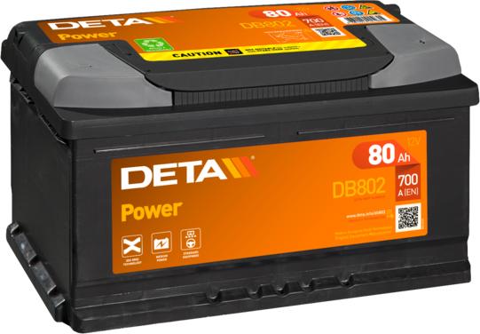 DETA DB802 - Стартерная аккумуляторная батарея, АКБ autodnr.net