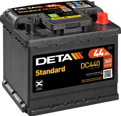 DETA DC440 - Стартерна акумуляторна батарея, АКБ autocars.com.ua
