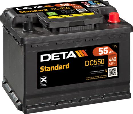 DETA DC550 - Стартерна акумуляторна батарея, АКБ autocars.com.ua
