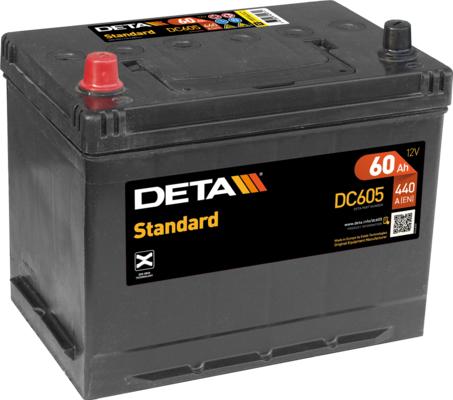 DETA DC605 - Стартерна акумуляторна батарея, АКБ autocars.com.ua