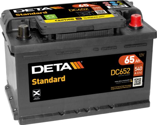DETA DC652 - Стартерна акумуляторна батарея, АКБ autocars.com.ua
