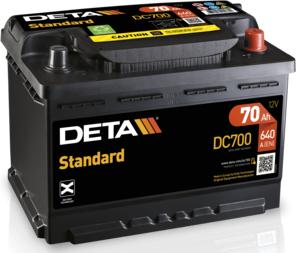DETA DC700 - Стартерная аккумуляторная батарея, АКБ autodnr.net